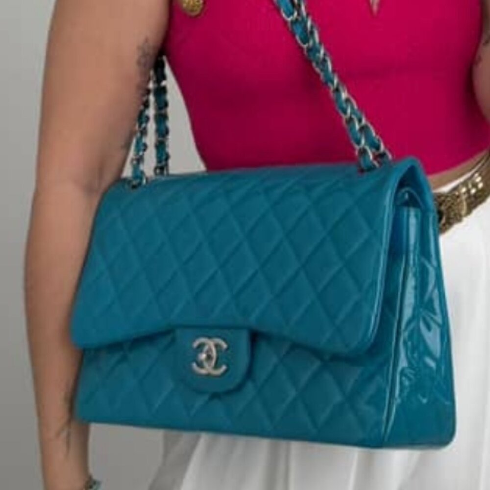 Chanel Jumbo Patent Leather Double Flap - Picture 4 of 4